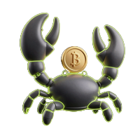 Mechanische Greiferkralz h&auml;lt Goldm&uuml;nze als Bonus Crab Gamification Feature bei Golisimo Casino