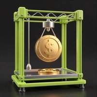 Mechanische Greiferkralle mit goldener M&uuml;nze als Bonus Crab Feature bei Golisimo Casino